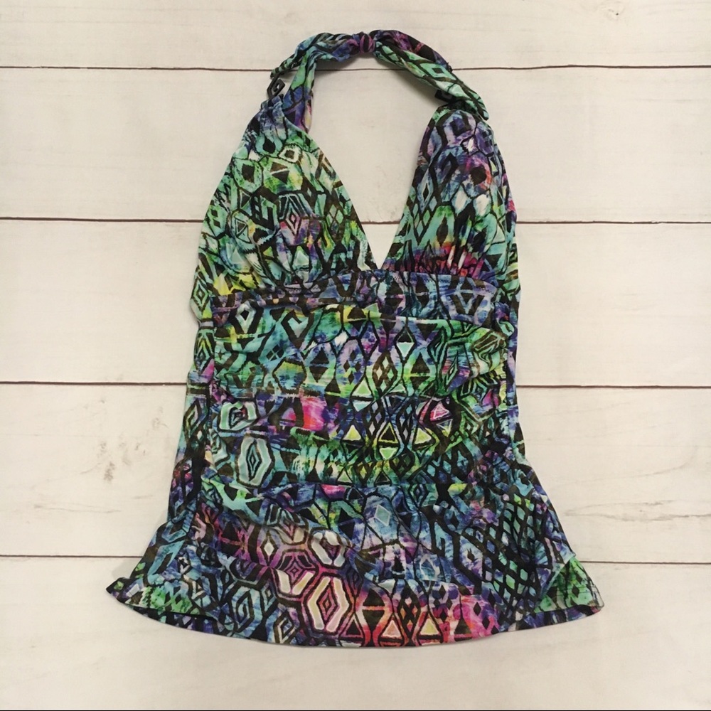 Profile Multicolor Swimsuit Halter Top